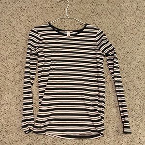 cat and jack, size XL(14/16) grey maroon and white stripes